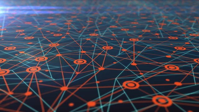Seamless 3D animation of a great network map with coordinate line and grid growing rapidly into global social media or community with movement in aerial satellite view concept 4k ultra HD  