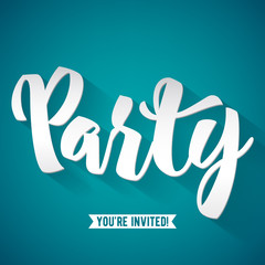 Abstract party greeting card background.