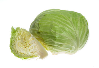 cabbage isolated on white background
