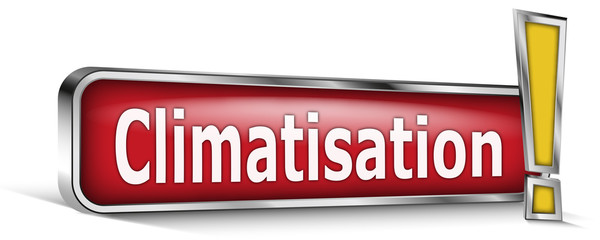 Climatisation sur panneau rouge