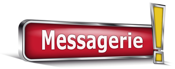 Messagerie sur panneau rouge