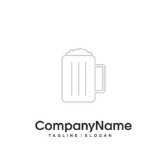 drink tent logo icon Vector