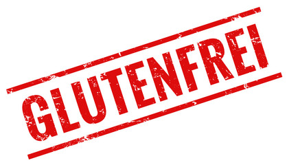 Glutenfrei Stempel rot grunge