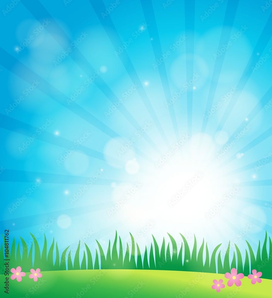 Poster spring topic background 2