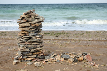 Fototapeta na wymiar tower of stones