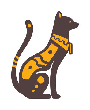 Egypt cat vector illustration