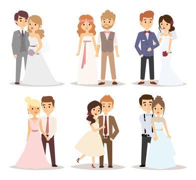 Wedding Couple Vector Illustration