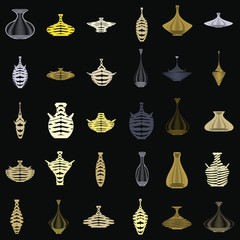 colored icons with amphoras
