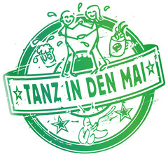Stempel mit Tanz in den Mai