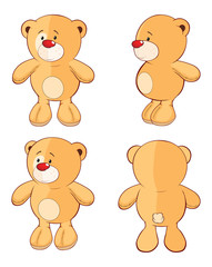 Character cute cartoon bear for a computer game