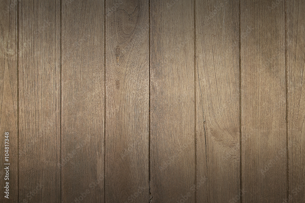 Poster Wooden board with shadow for pattern and background