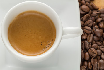 coffee in white cup