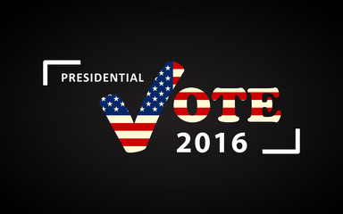 USA 2016 Presidential election poster