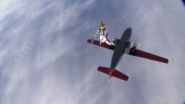 Skydiving video.