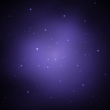 Night sky with stars. Vector illustration .