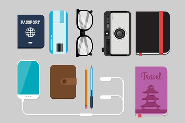 Flat Lay Travel