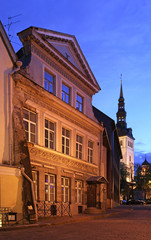 Old street in Tallinn. Estonia