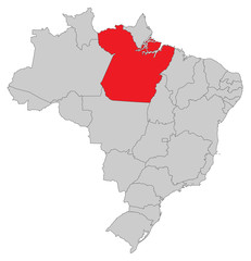 Karte von Brasilien - Pará