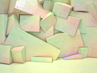 3d geometric wall © tiero