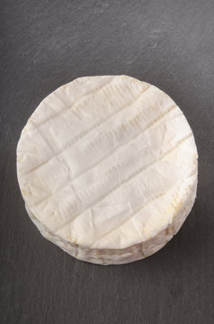 french made camembert on slate