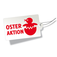 Obraz premium Osteraktion Etikett, Störer