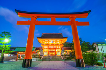 Fototapeta premium Fushimiinari Taisha ShrineTemple in Kyoto, Japan