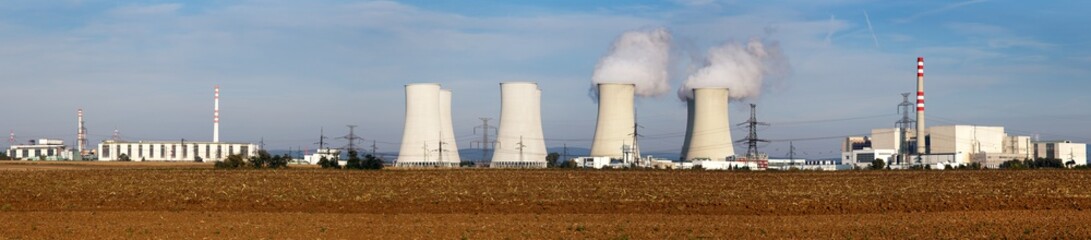 panoramic view of Nuclear power plant