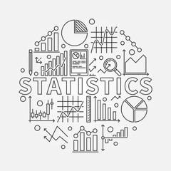 Statistics subject illustration