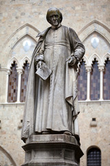 Fototapeta premium Piazza Salimbeni in Siena, Tuscany.