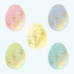 gold easter eggs