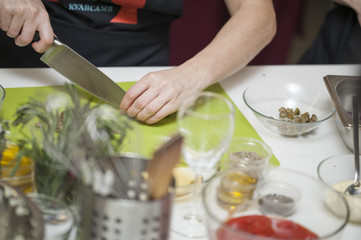 The ingredients on the kitchen table,