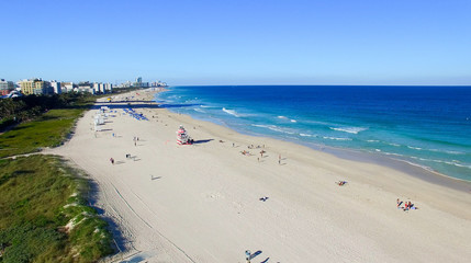 Wonderful ocean coast, aerial view