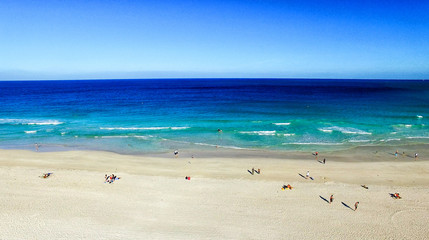 South Pointe Park in Miami Beach, aerial view