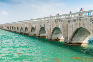 Fototapeta premium Bridge across Keys Islands, Florida