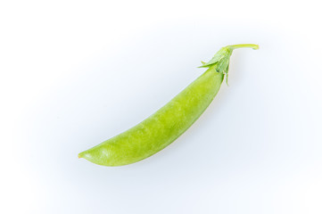 sugar pea isolated on white background
