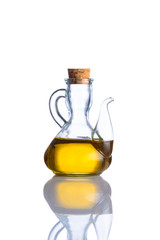 Extra Virgin Olive Oil Isolated White Background