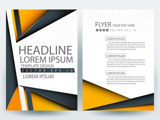 Abstract vector modern flyers brochure / annual report /design templates / stationery with white background in size a4
