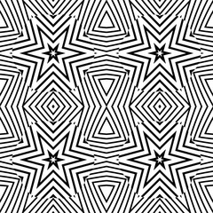 optical art abstract striped seamless deco pattern.