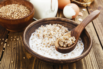 Buckwheat porridge with milk