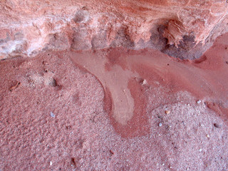 Bloody sands in Wadi Rum