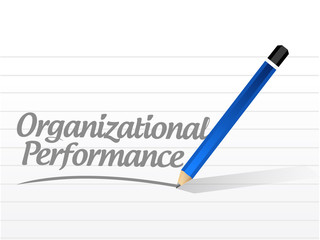 organizational performance message sign concept