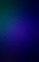 Fototapeta premium Multicolor dark green, blue polygonal design pattern, which consist of triangles and gradient in origami style.