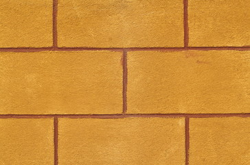 Orange cement block wall for pattern