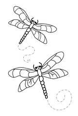 Libellen (Malvorlage)