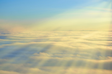 Sky, sunset sun and clouds