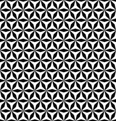 Seamless monochrome hexagonal pattern