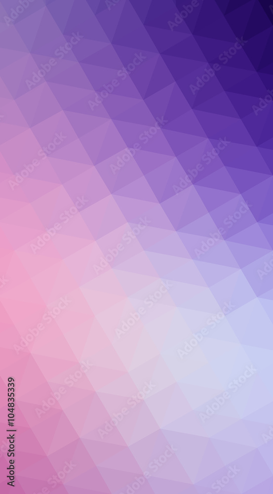 Wall mural multicolor purple, pink polygonal design illustration, which con