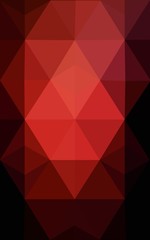 Naklejka premium Dark red polygonal design pattern, which consist of triangles and gradient in origami style.