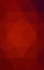 Dark red polygonal design pattern, which consist of triangles and gradient in origami style.