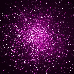 sparkling glitter explosion in shades of violet